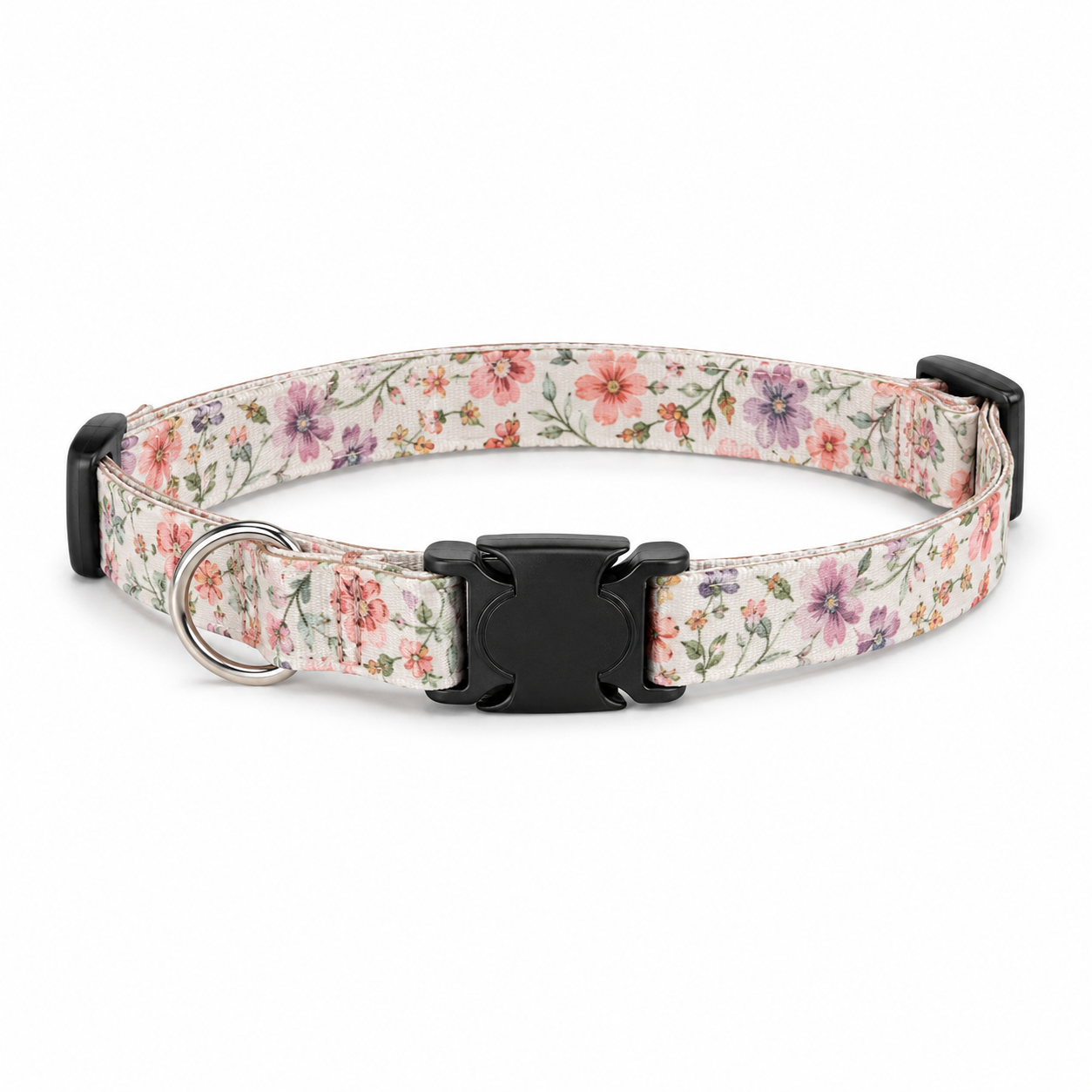 Collier de sécurité floral pour chat avec boucle anti-étranglement 20-30 cm