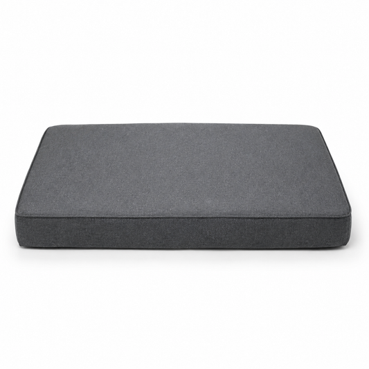 Lit orthopédique gris ardoise pour chien avec mousse mémoire 80x60 cm