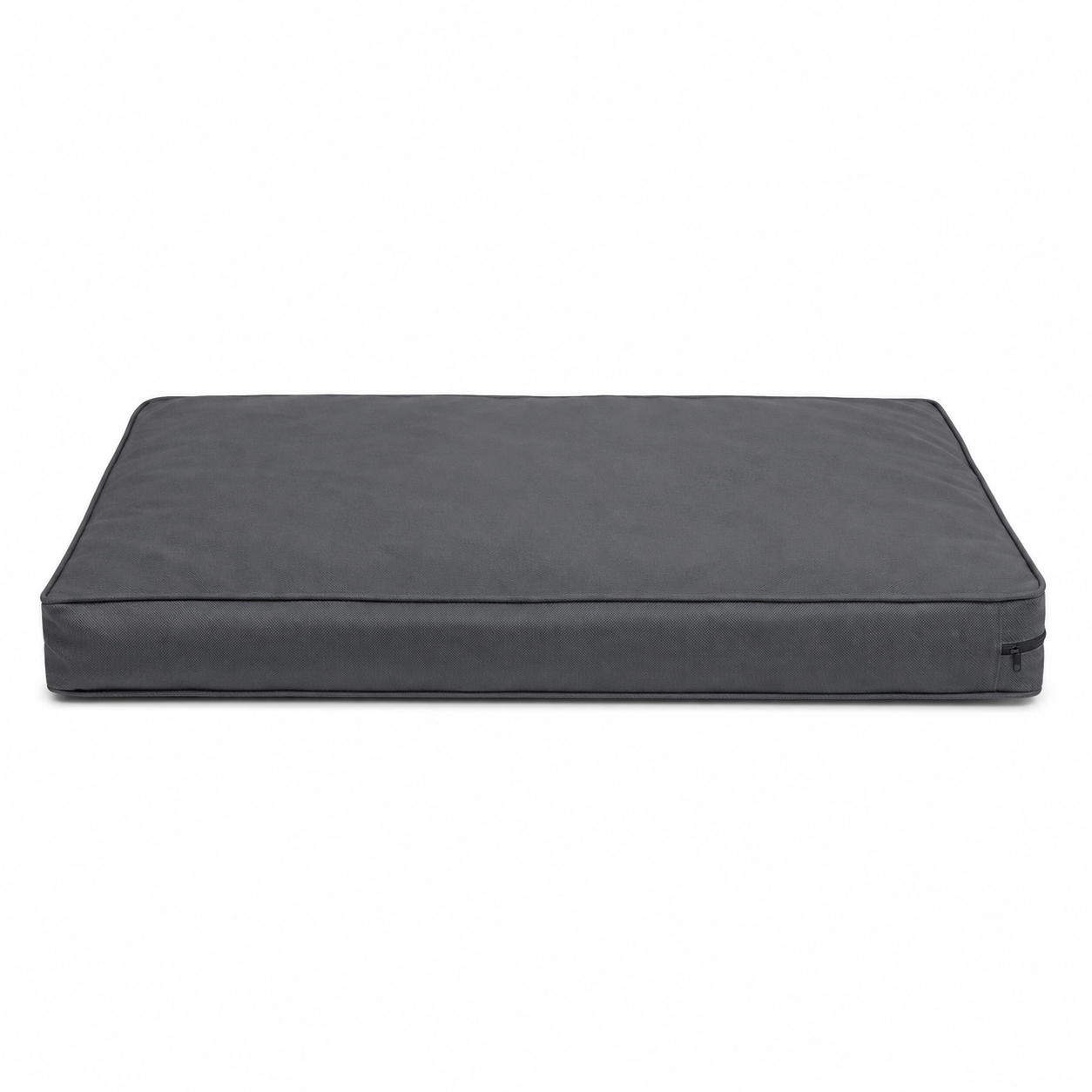 Matelas plat anthracite pour chien avec housse lavable 100x70 cm