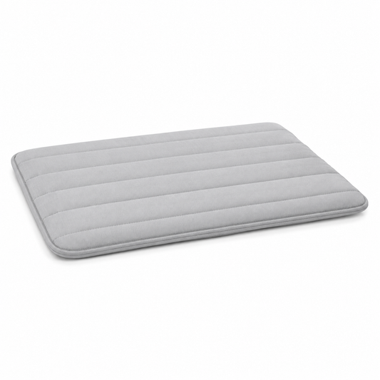 Coussin de caisse gris perle pour chien antidérapant 75x50 cm