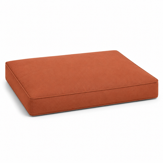 Matelas extérieur terracotta pour chien déperlant 90x65 cm